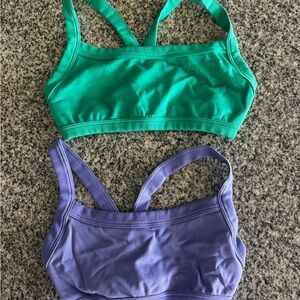 Green and Purple Sports Bras